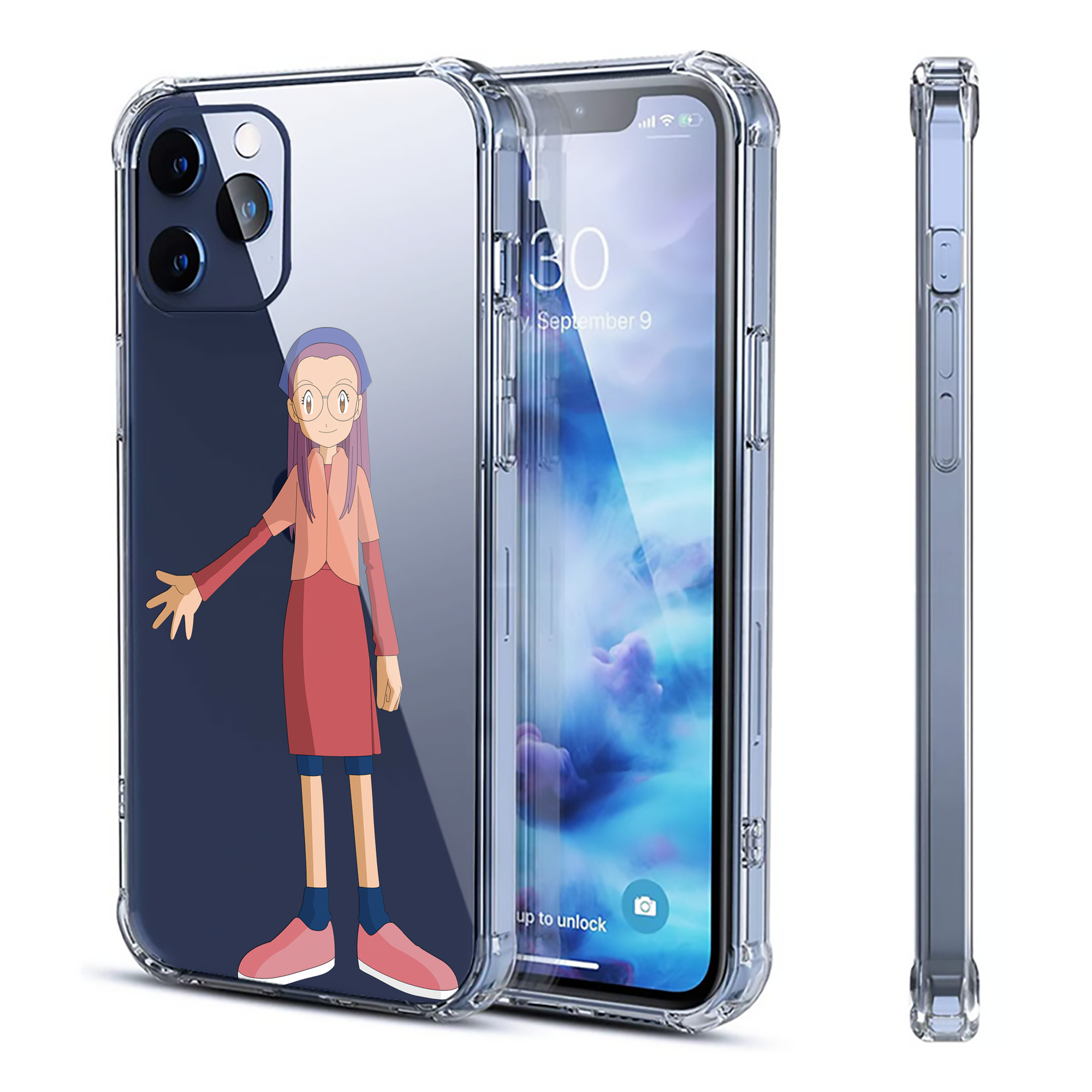 （画像用） Digimon デジタルモンスター/デジモン 【iPhone 12シリーズ対応】透明スマホケース（クリアソフトケース）